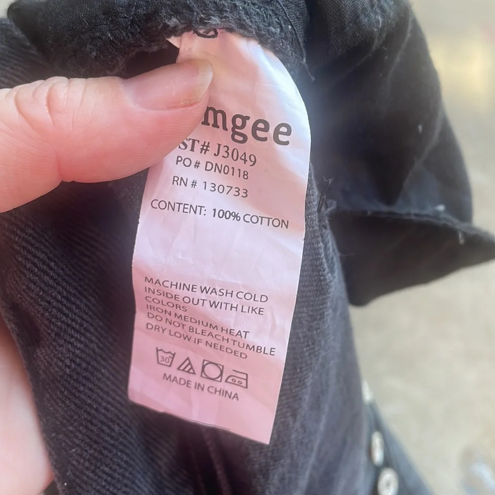 Umgee denim charcoal Jean Skirt! 30